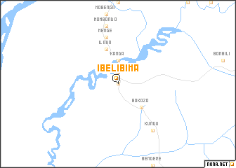 map of Ibeli-Bima