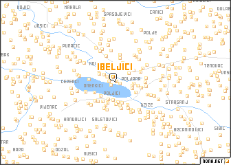 map of Ibeljići