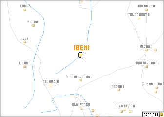 map of Ibemi