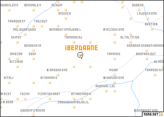 map of Iberdaane