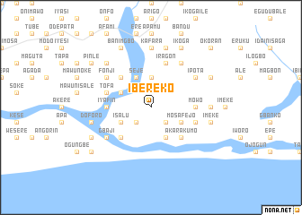 map of Ibereko