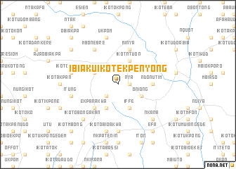 map of Ibiaku Ikot Ekpenyong