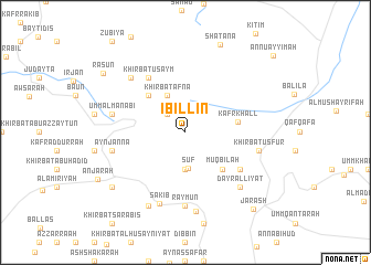 map of ‘Ibillīn