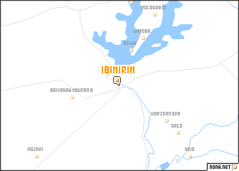 map of Ibimirim