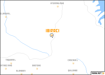 map of Ibiraci