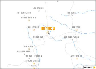 map of Ibiraçu