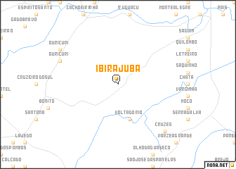 map of Ibirajuba