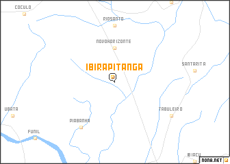 map of Ibirapitanga