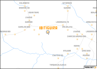 map of Ibitiguira