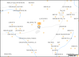 map of Ibi