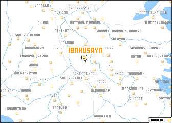 map of Ibn Ḩusayn