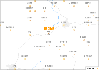 map of Ibode