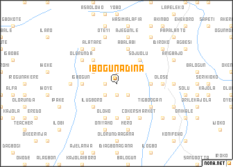 map of Ibogun Adina