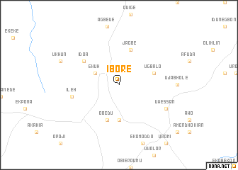 map of Ibore