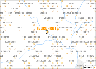 map of Iboro Akute