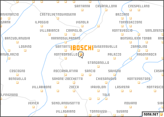map of I Boschi
