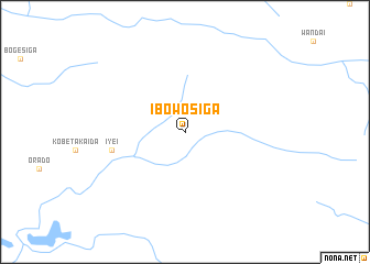 map of Ibowosiga