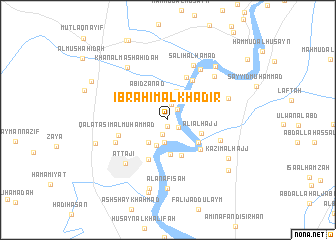 map of Ibrāhīm al Khaḑīr