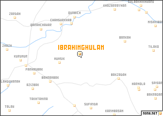 map of Ibrāhīm Ghulām