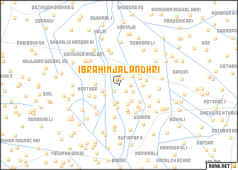 map of Ibrāhīm Jālandhri