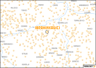 map of Ibrahim Kadići