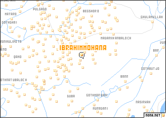 map of Ibrāhīm Mohāna