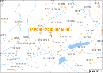 map of Ibrāhīmzai Ghundi Kili