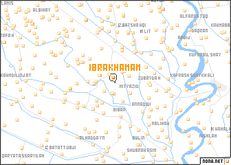 map of Ibrāk Ḩamām