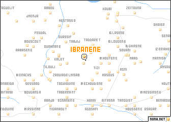 map of Ibrânene