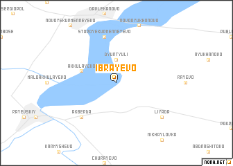 map of Ibrayevo