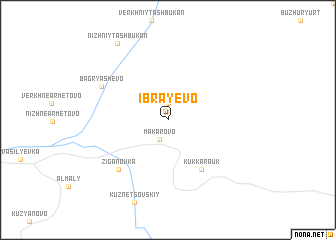 map of Ibrayevo