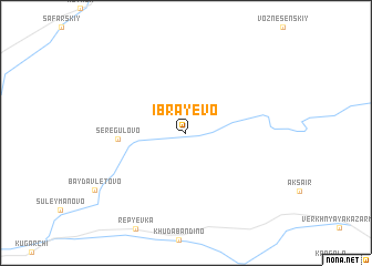 map of Ibrayevo