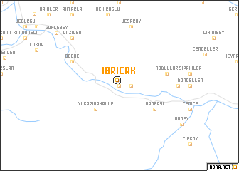 map of Ibrıcak