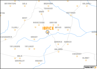 map of İbrice