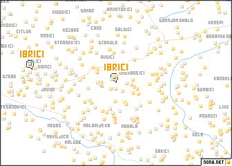 map of Ibrići