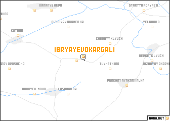 map of Ibryayevo-Kargali