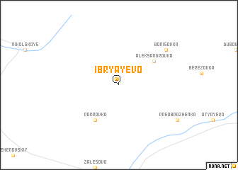 map of Ibryayevo