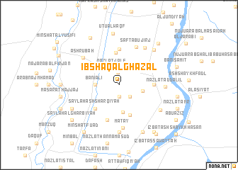 map of Ibshāq al Ghazāl