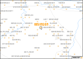 map of Ibsingen