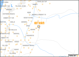 map of Ibthān