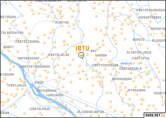 map of Ibţū