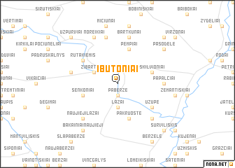 map of Ibutoniai