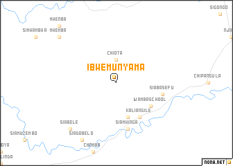 map of Ibwe Munyama