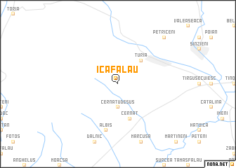 map of Icafalău