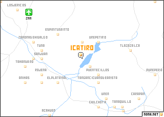 map of Icátiro