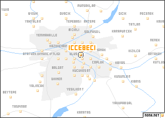 map of İçcebeci