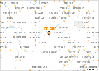 map of Icciano