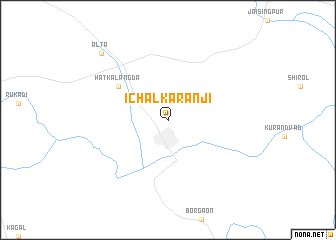 map of Ichalkaranji