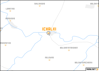 map of Ichalki