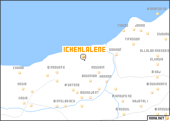 map of Ichemlâlene